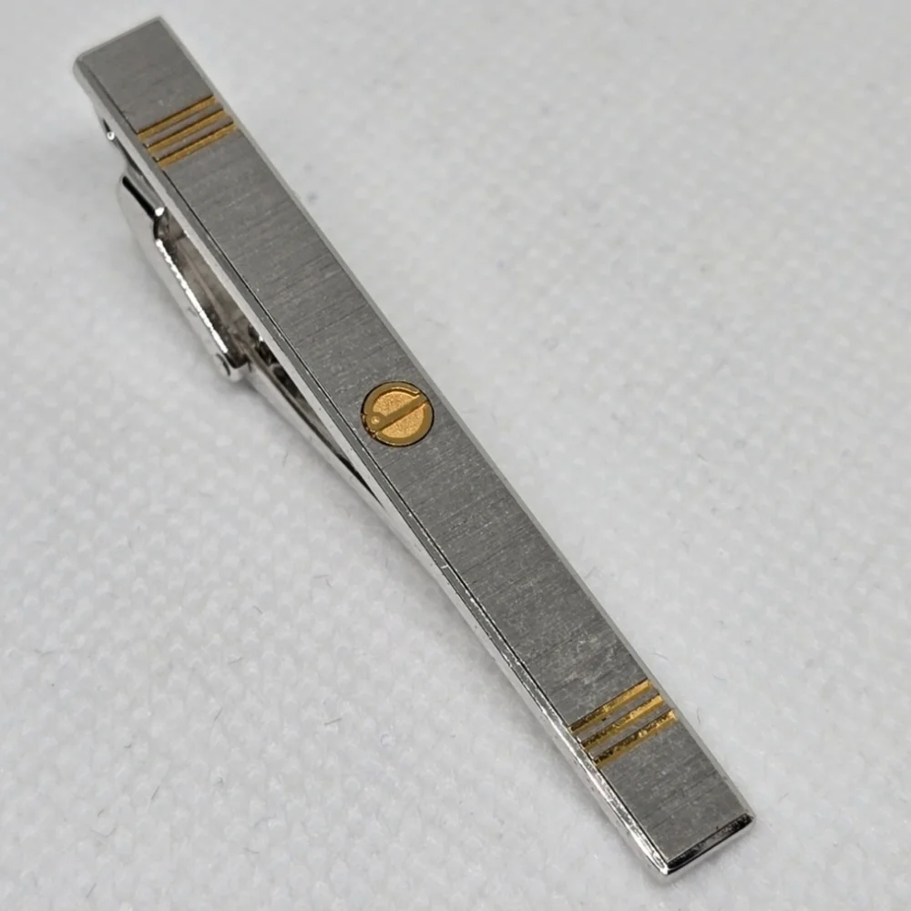 Dunhill Gold and Silver Tie Pin Cufflinks Set
